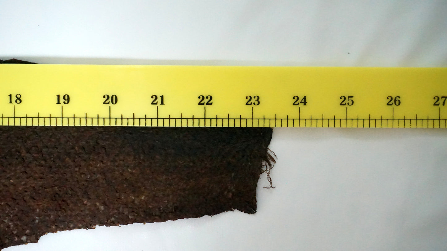 Burnt Umber Brown Salmon Leather