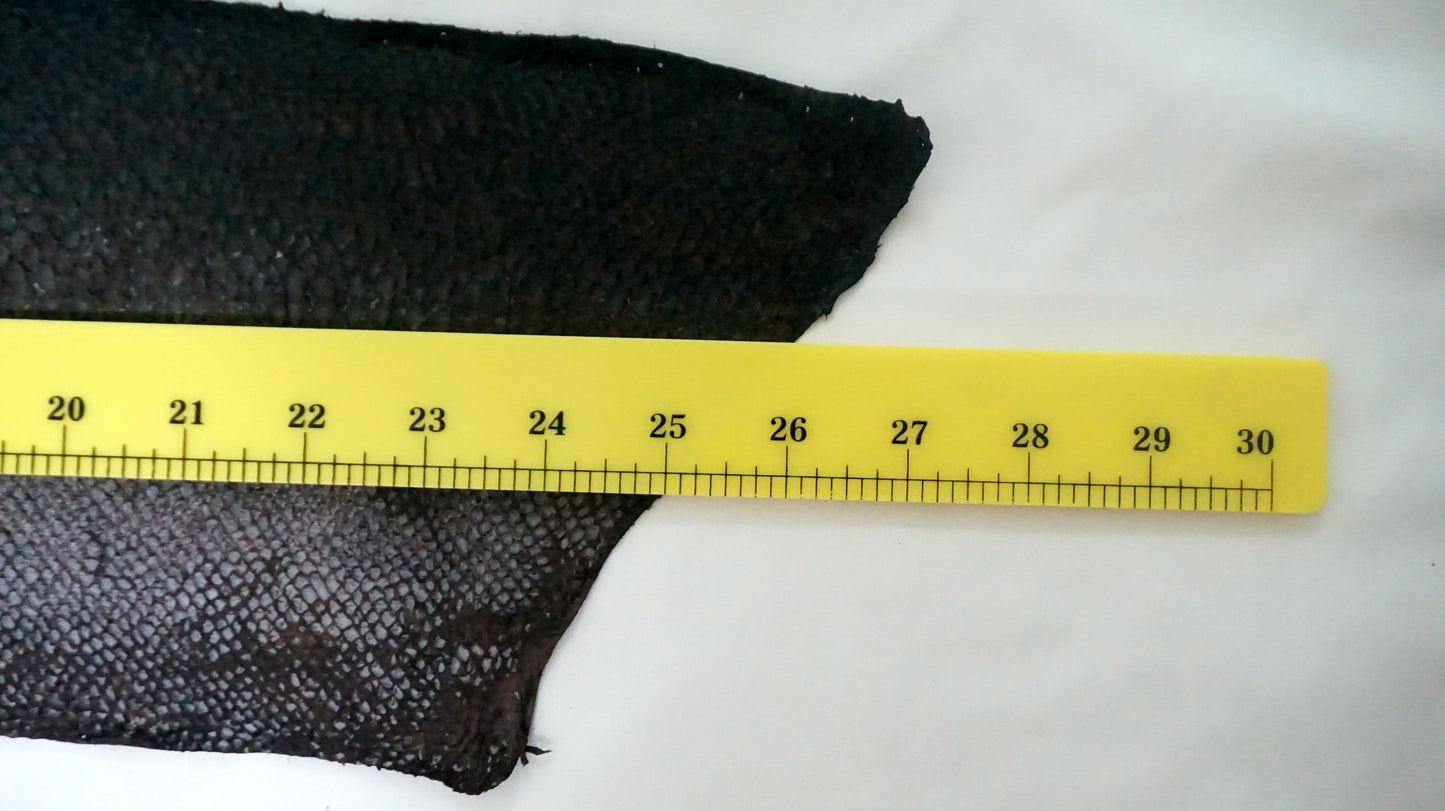 Dark Violet Salmon Leather